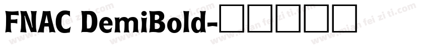 FNAC DemiBold字体转换